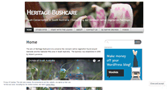 Desktop Screenshot of heritagebushcare.com.au